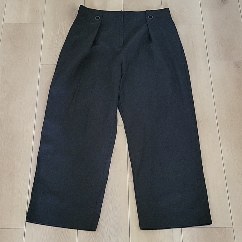 NWOT MANGO Wide Leg Cropped Pants US 10